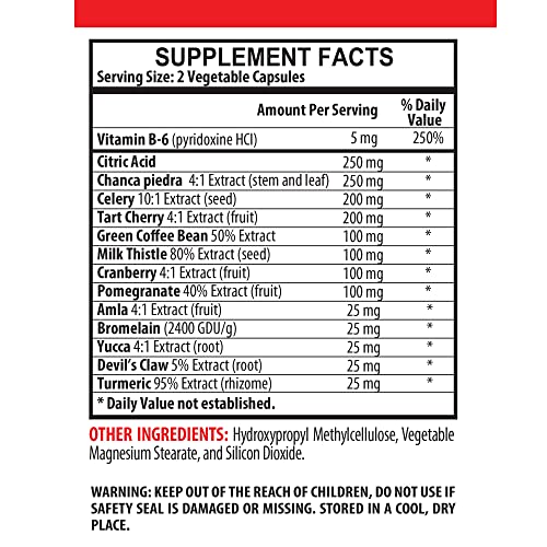 Version 1.0.0 Fórmula avanzada de cápsulas de ácido úrico natural
