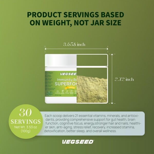Version 1.0.0 Paquete 30 porciones de Vegseed greens superfoods en polvo