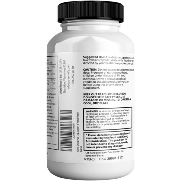 Salud nerviosa fórmula GREENVIFY avanzada 120 tabletas