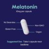 Paquete de 360 cápsulas melatonina sin aditivos