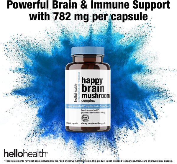 Paquete 4 suplementos hongos Happy Brain Mushroom Complex