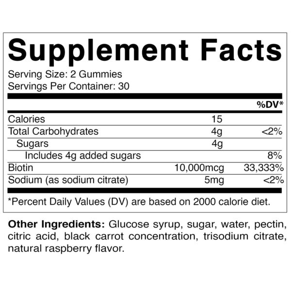 Paquete de 60 gomitas veganas Vitamatic magnesio y biotina