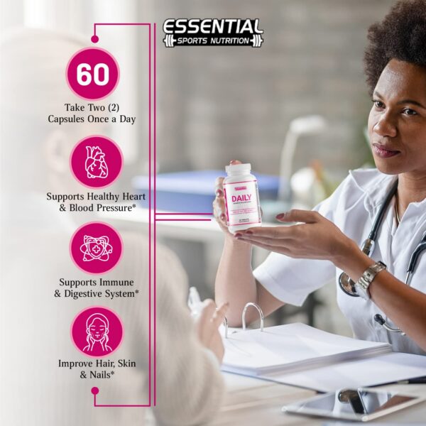 Paquete de 60 multivitaminas Essential Sports Nutrition mujer