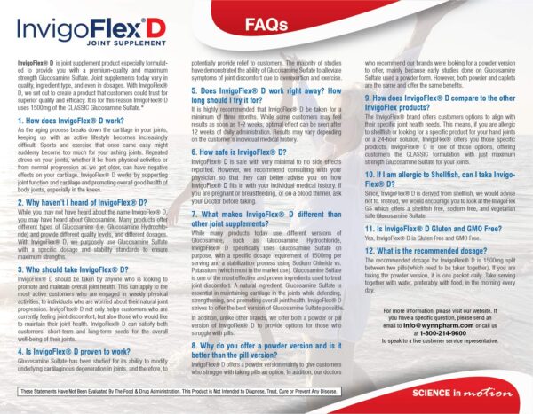 Paquete de 60 tabletas INVIGOFLEX D para articulaciones