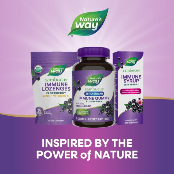 Paquete 70 gomitas sin azúcar sambucus vitaminas