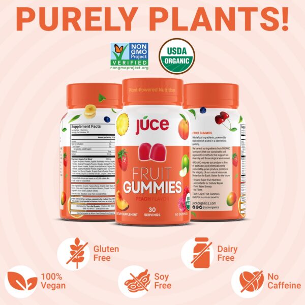 Paquete abierto de Gomitas de Fruta Júce