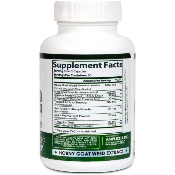 Paquete Amplicell hierba de cabra excitación y mejora de ánimo