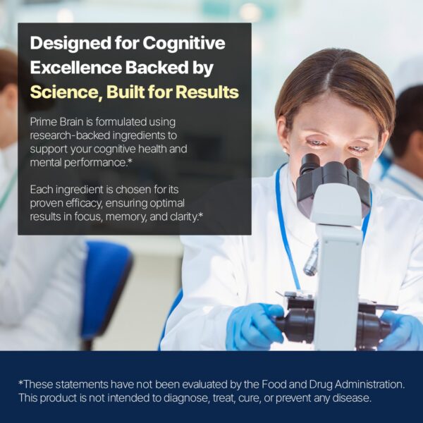 Paquete de BONE SCIENCE Prime Brain cápsulas para enfoque mental