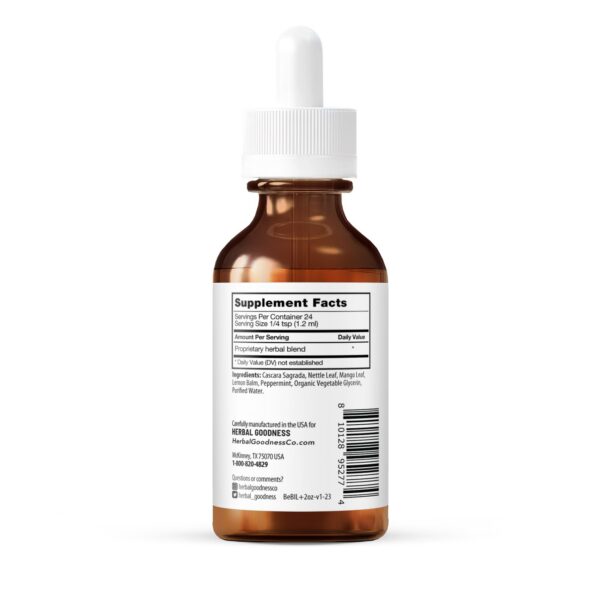 Herbal Goodness Settle Down Tommy paquete y botella de 2 oz