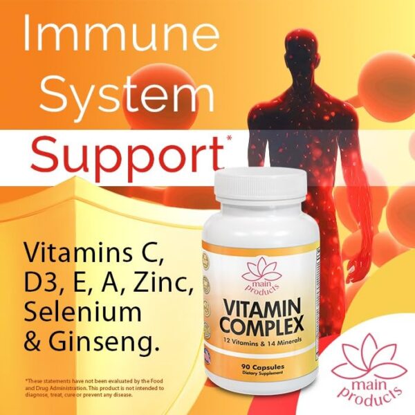 Paquete cápsulas vitaminas minerales para salud