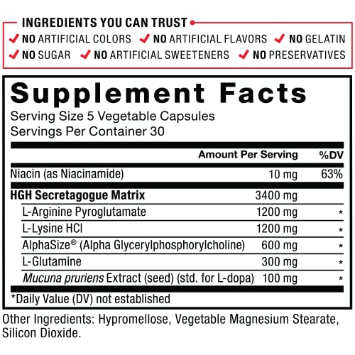 Paquete cerrado Force Factor Prime HGH para incremento de fuerza