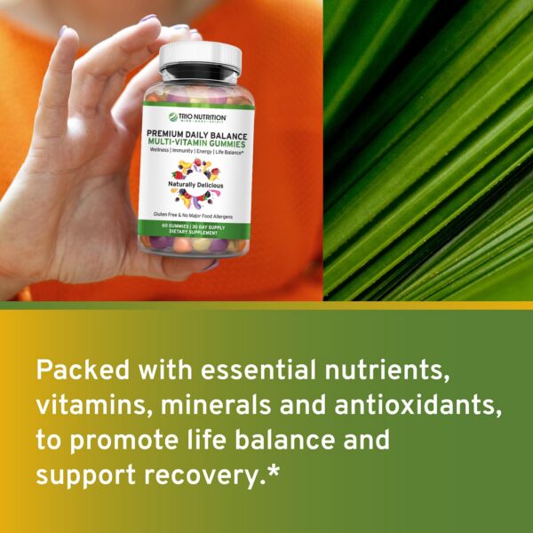 Paquete cerrado multivitamínico gummies TRIO NUTRITION 60 unidades