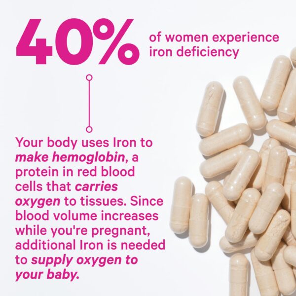 Paquete completo Pink Stork vitaminas y hierro para embarazo