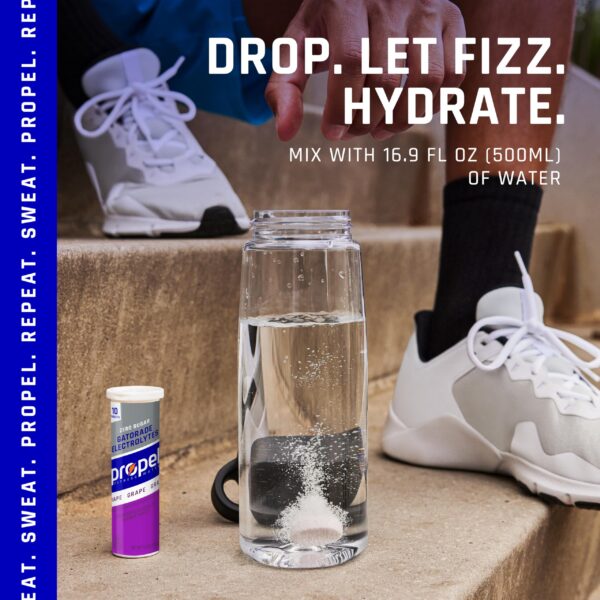 Version 1.0.0 Paquete completo Propel tabletas sabor berry fitness