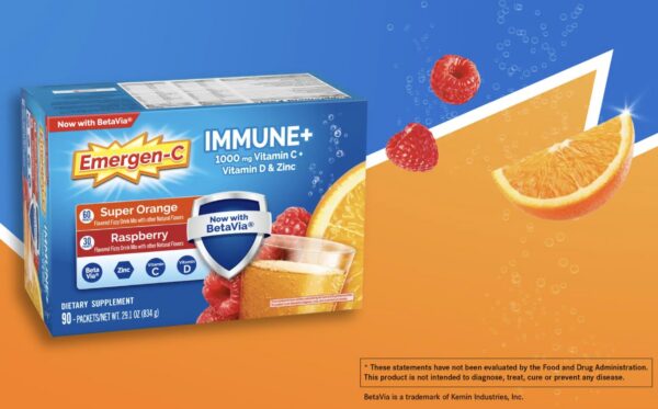 Version 1.0.0 Paquete de sobres Emergen-C Immune+ vitamina C y zinc