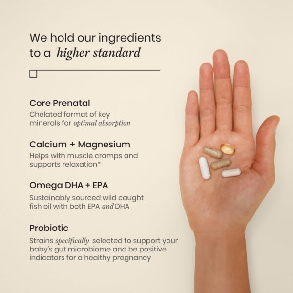 Paquete diario vitaminas embarazo Perelel