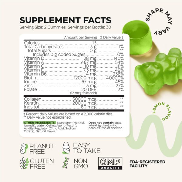 Paquete doble gomitas biotina y colágeno Wellneum