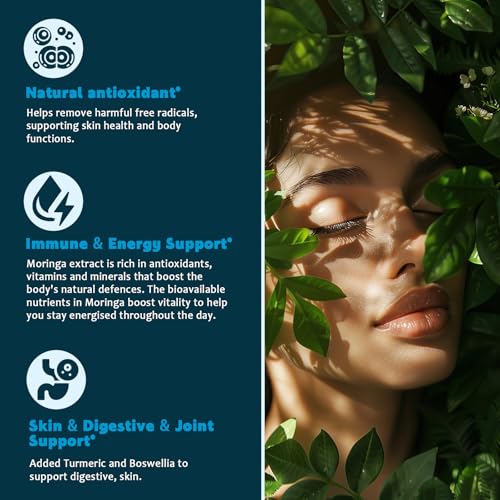 Paquete doble gotas líquidas moringa orgánica para bienestar saludable