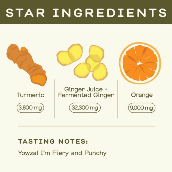 Version 1.0.0 Paquete doble Greenhouse Juice shot con jengibre y cúrcuma