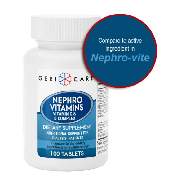 Paquete doble tabletas vitaminas para función renal GeriCare