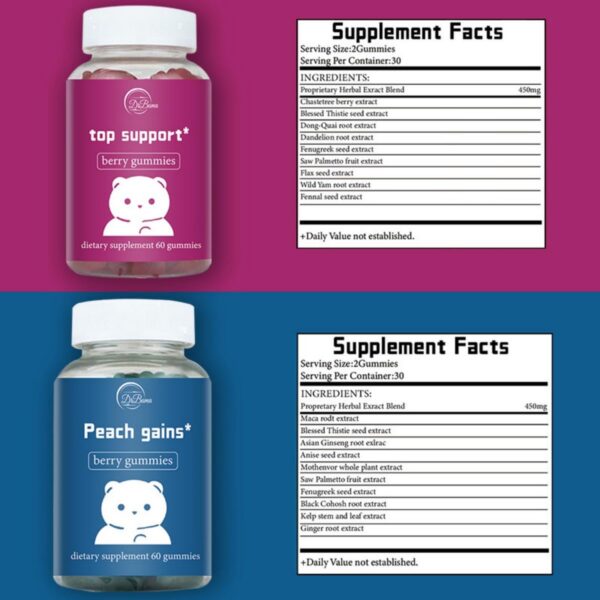 Paquete con dos gomitas