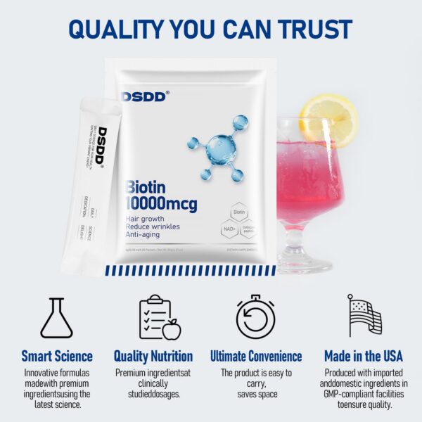 Paquete DSDD con biotina y multivitamínicos para cabello