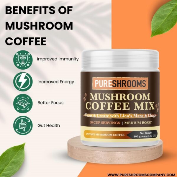 Paquete ecológico de café adaptogénico PureShrooms