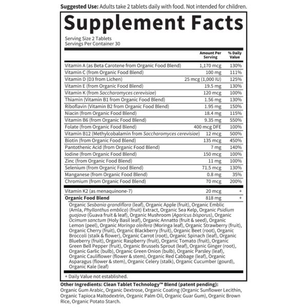 Paquete Garden of Life multivitaminas veganas hombres