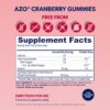 Paquete gomitas AZO arándano para infección urinaria y vejiga