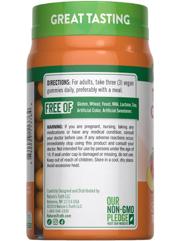 Paquete gomitas Nature's Truth cúrcuma y jengibre