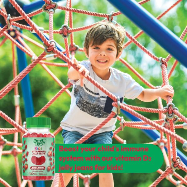 Paquete gomitas vitamina d3 sabor fresa Human Beanz 120 unidades