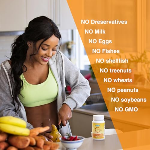 Version 1.0.0 Paquete grande TOLOUS vitamina C masticable 120 tabletas naranja