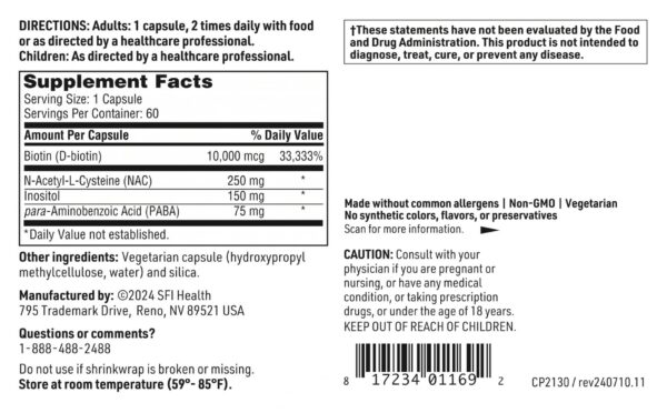 Version 1.0.0 Paquete de Klaire Labs para nutrición capilar y uñas
