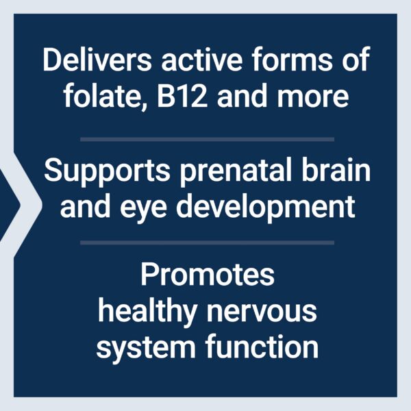 Paquete lateral Life Extension Prenatal Advantage 120 cápsulas