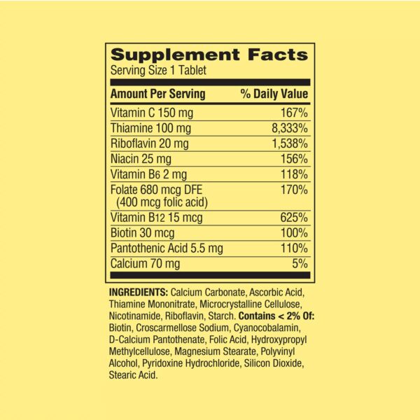 Version 1.0.0 Paquete lateral Spring Valley Complejo Vitamina B 100 tabletas