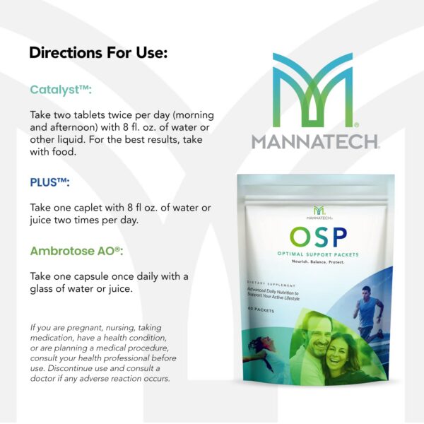 Paquete Mannatech OSP soporte nutricional óptimo 60 sobres