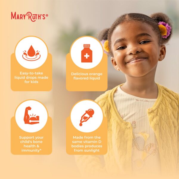 Version 1.0.0 Paquete MaryRuth Organics gotas vitamina d3 orgánica niños