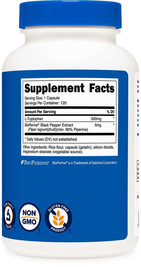 Paquete múltiple Nutricost L-Triptófano 500mg