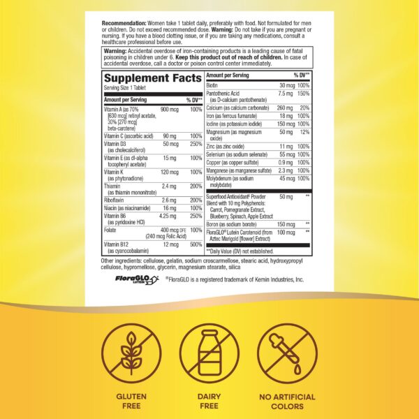 Paquete Nature's Way Alive multivitaminas mujer con antioxidantes