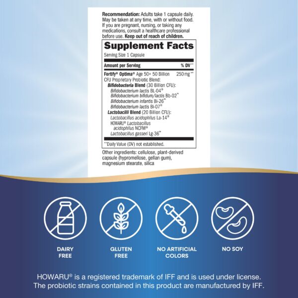 Paquete Nature's Way Fortify Optima Probiótico para adultos