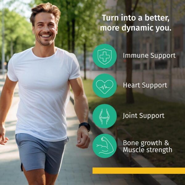 Version 1.0.0 Paquete NUSAVA gotas líquidas Vitamina D3 K2 botella frontal