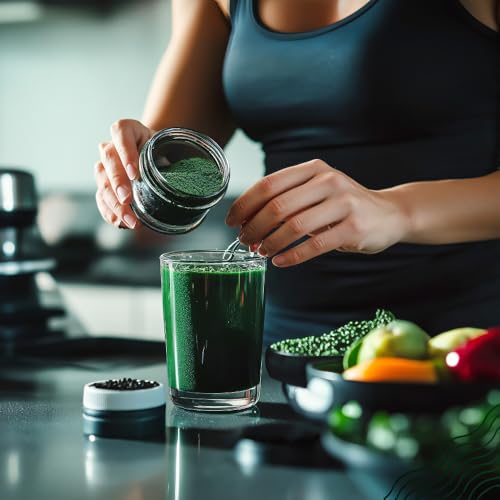 Paquete polvo espirulina orgánica NaturaleBio vista lateral