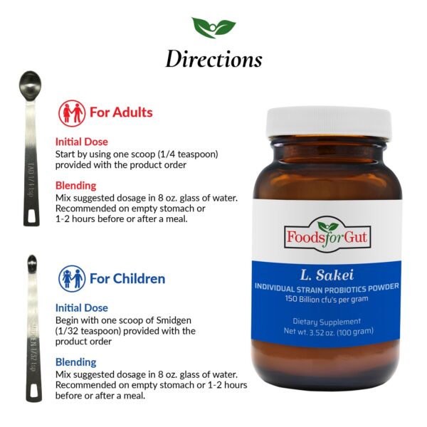 Version 1.0.0 Vista lateral paquete polvo probiótico USA