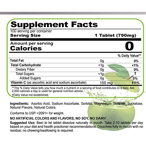 Version 1.0.0 Paquete PRONUCARE Vitamina C 100 unidades con sabor manzana