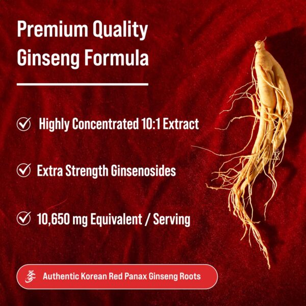 Version 1.0.0 Paquete suplementario nutricional ginseng rojo coreano