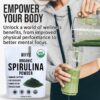 Paquete suplemento espirulina natural proteína vegetal 250g