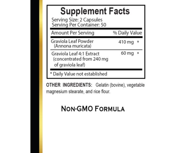 Suplemento de graviola para envejecimiento saludable y piel sana