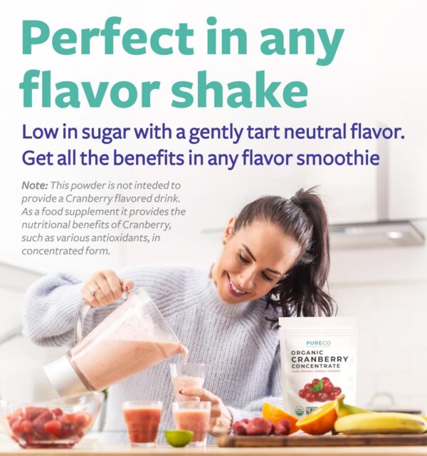 Suplemento sin OMG arándano PURE CO para mujeres