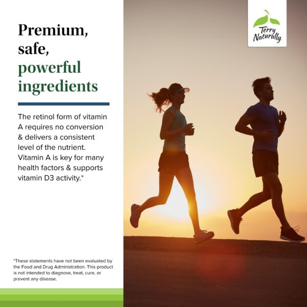 Paquete suplemento Terry Naturally con vitaminas A D3 K2