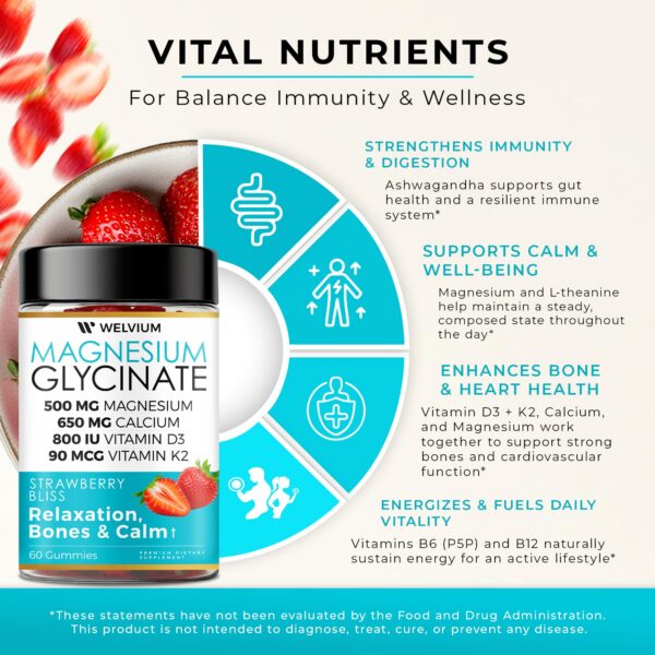 Paquete suplementos WELVIUM Vitamina D3, K2, A y Magnesio para soporte diario